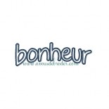 Bonheur - appliqué